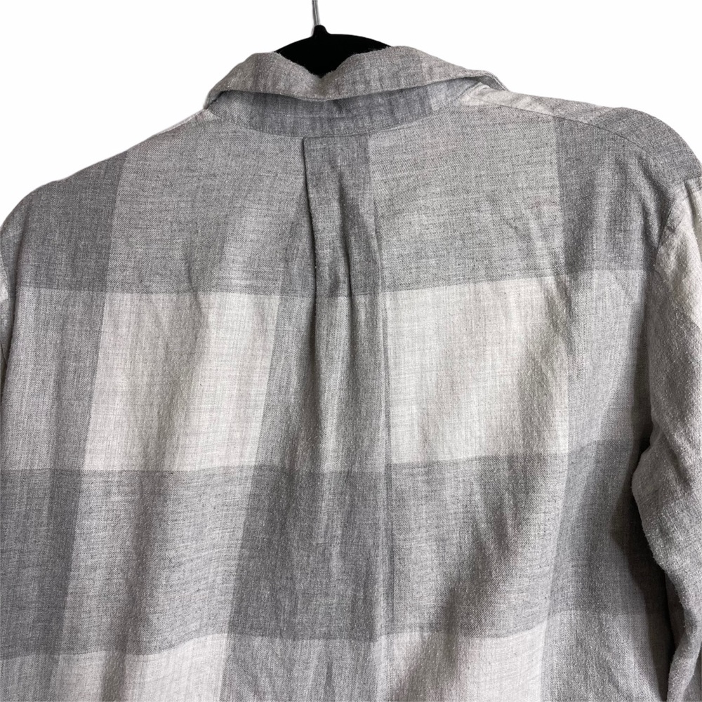 3/15 sale! COS Windowpane Plaid Button Up Top XS - Picture 10 of 11